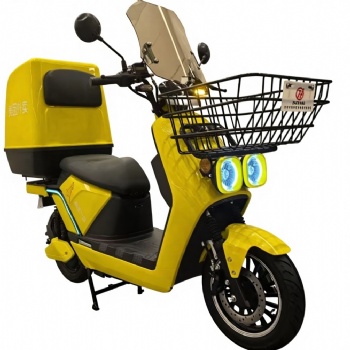 Hot Sell 2000W Brushless Electric Delivery Motorcycle with 75km/h high speed Food Delivery  scooter (EM-005)